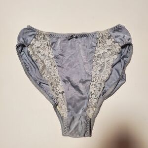 Vintage Elegant Lace Trimmed Satin Panties